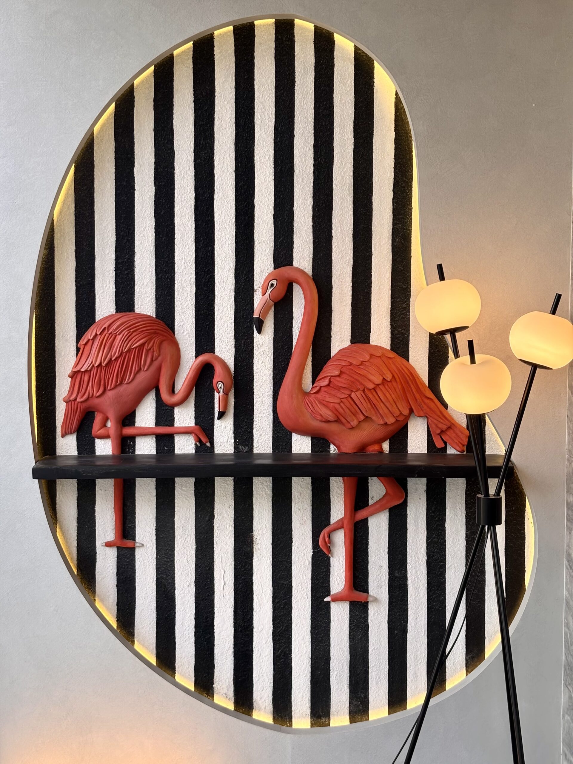 Painted Duck Sculpture
